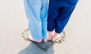 couple standing side by side