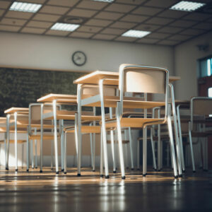 empty school classroom